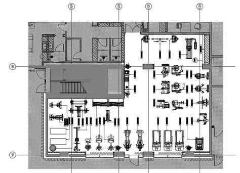 Fitness Center Floor Plan Dwg