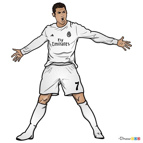 Drawings Of Cristiano Ronaldo Cartoon : How to draw Cristiano Ronaldo ...