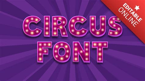 Circus Marquee Font | Text Effect Generator