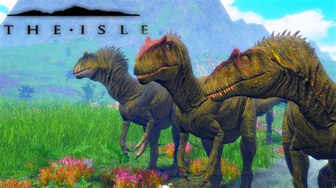 The Isle | MASSIVE AGGRESSIVE HERD STALKING | Allosaurus Pack Hunting ...