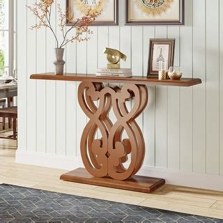 55 -Inch Narrow Console Table with Geometric Base - On Sale - Bed Bath ...