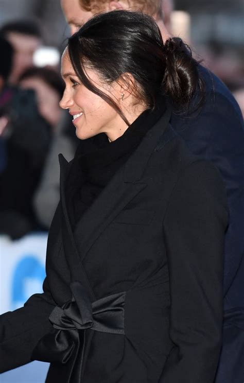 Meghan Markle's Messy Bun Hair | POPSUGAR Beauty