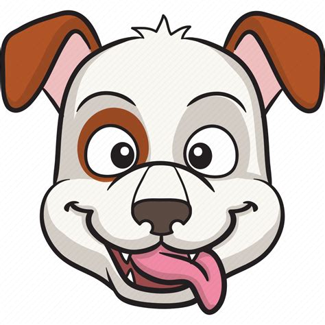 Cartoon, dog, emoji, emoticon, face, smiley icon - Download on Iconfinder