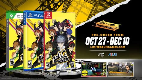 Persona 4 Golden limited run physical edition pre-orders open October ...