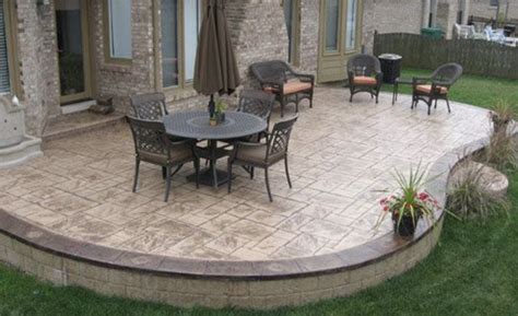 Stamped Concrete Patio Ideas - The Cards We Drew