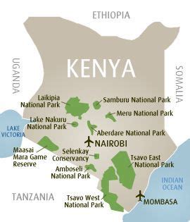 √ Amboseli National Park Kenya Map