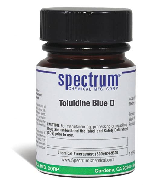 100% Concentration, 92-31-9, Toluidine Blue O - 46AN47|TO110-10GM ...