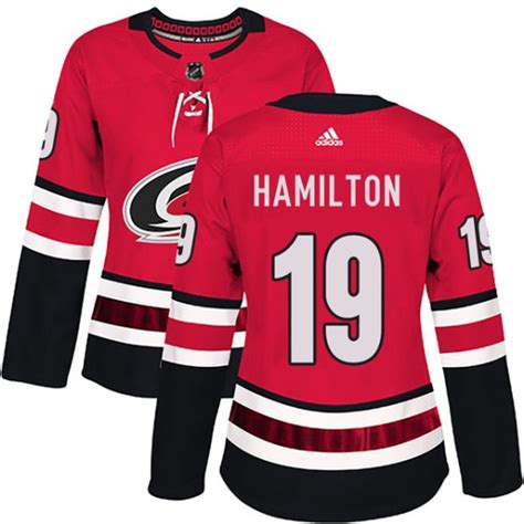 Authentic Adidas Women's Dougie Hamilton Carolina Hurricanes Home ...