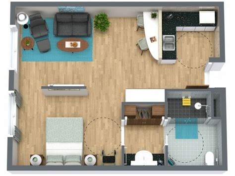 Assisted Living - One Bedroom Apartment Design Ideas