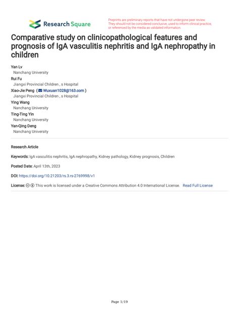 (PDF) Comparative study on clinicopathological features and prognosis ...