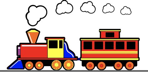 Cartoon Train Free Cute Cartoon Train Clip Art Freight Transport | The ...