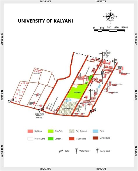 University Campus Map – University of Kalyani