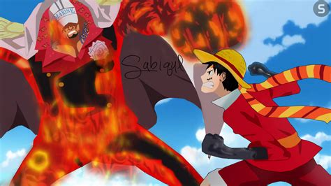 Luffy Vs Akainu by kikisabiqul on DeviantArt