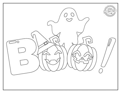 Free Printable Boo Coloring Pages | Kids Activities Blog