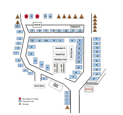 Camp sites at Sherwood Forest Campground and Resorts