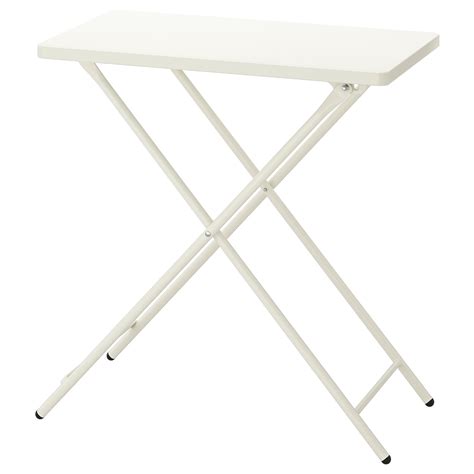 TORPARÖ table, indoor/outdoor, white/foldable, 70x42 cm (271/2x161/2 ...