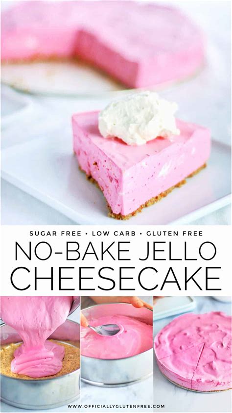 No-Bake Sugar Free Jello Cheesecake | Creamy Whipped Jello Dessert