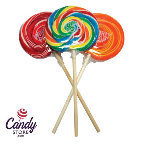 Whirly Pops Assorted Colors 4-Inch Lollipops 48ct - CandyStore.com