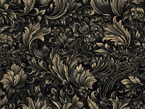 Seamless pattern Royal vintage Victorian Gothic background Rococo ...