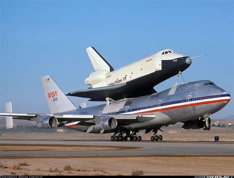 The space shuttle Enterprise and 747 carrier aircraft, late 1970s ...