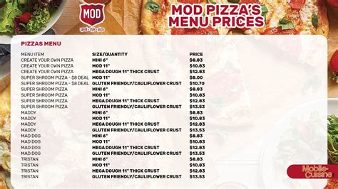 MOD Pizza Menu Prices + Free No Name Cake Offer (2024)