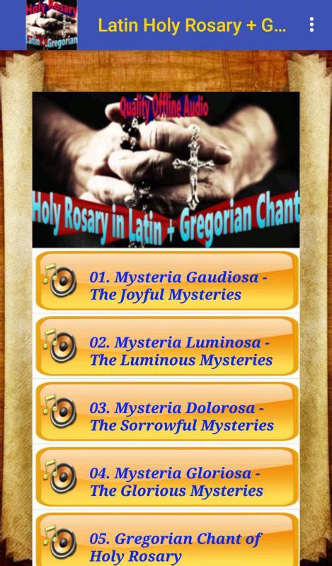 Holy Rosary in Latin + Gregorian Chant (offline) for Android - APK Download