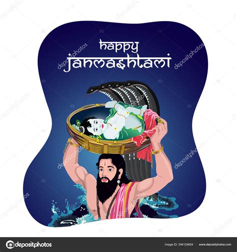 Concept Shri Krishna Janmashtami Day Lord Krishna Birthday Born His ...