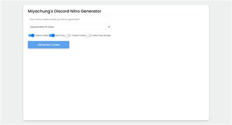 GitHub - miyachung/discord-giftcode-generator: Discord Gift Code Generator