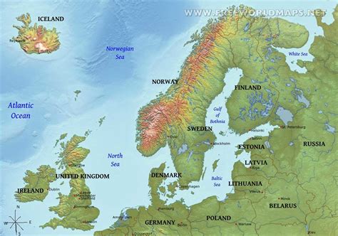 Maps of Northern Europe - Northern Europe