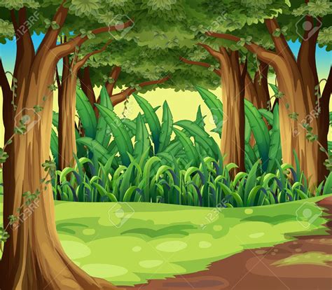 Forest Background Cartoon