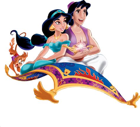 Download HD Aladdin And Jasmine On Magic Carpet Clipart - Aladdin ...