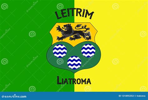 Flag of County Leitrim is a County in Ireland Stock Image - Image of ...