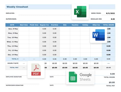 Agency Timesheet Templates