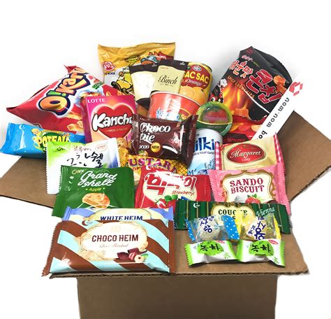 Squaredino: Ultimate Korean Snack Box (25 Count) - Variety Assortment ...