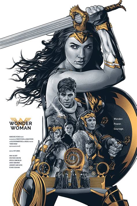 INSIDE THE ROCK POSTER FRAME BLOG: Amien Juugo Wonder Woman Movie Poster