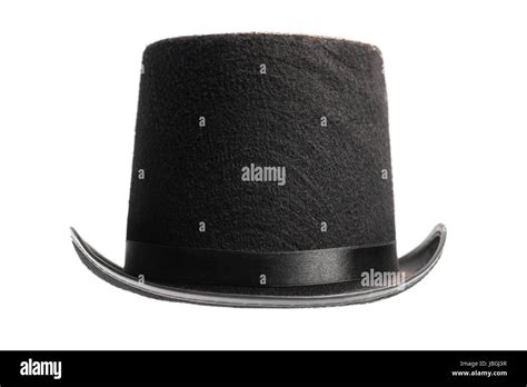 A vintage top hat isolated on white Stock Photo - Alamy