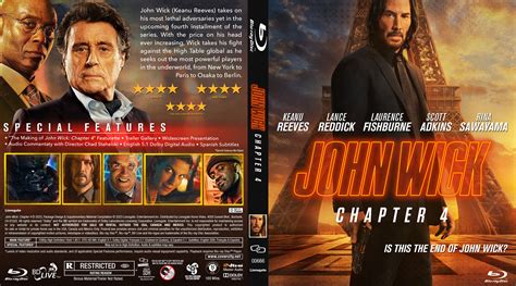 John Wick: Chapter 4 2023 1 Blu-ray and 1 DVD Cover - Etsy