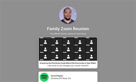 Family Zoom Reunion's Flowpage