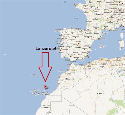 World Map Lanzarote