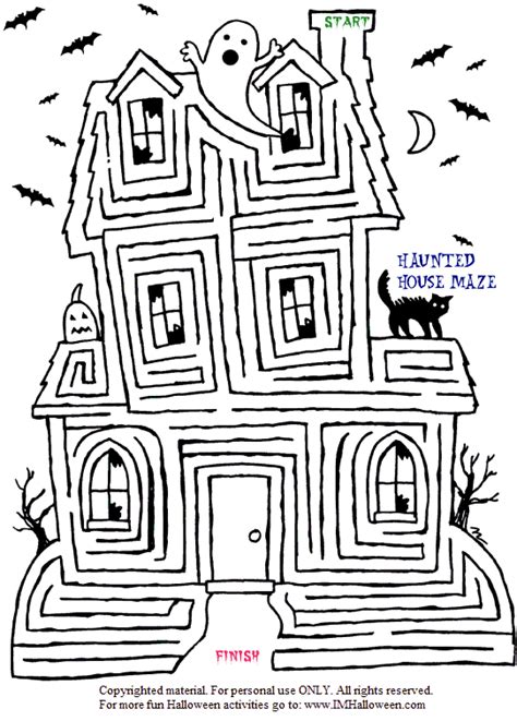 Halloween Haunted House Maze | Halloween classroom, Halloween maze ...