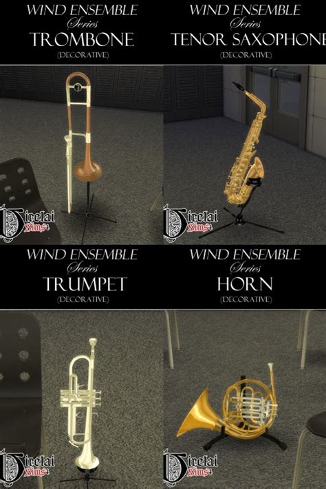 decor musical band instruments | sims 4 cc custom content | Sims 4 ...