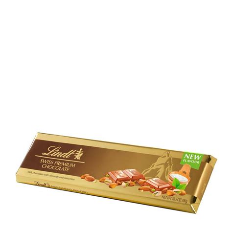 LINDT PISTACHIO CHOCOLATE BAR 300G