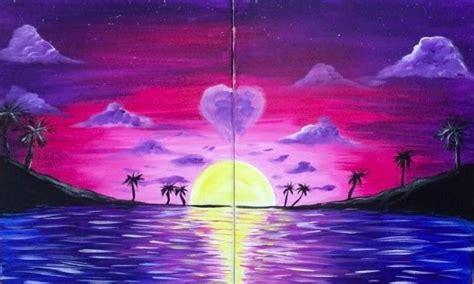 Couples Painting Ideas: Paint & Sip Date Night Kits & Ideas