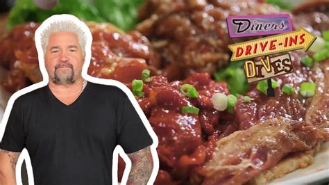 Guy Fieri Eats All-You-Can-Eat Korean BBQ | Diners, Drive-Ins and Dives ...