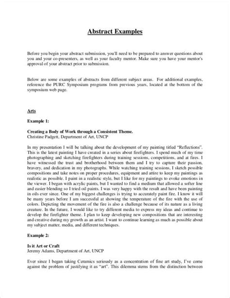 Examples Of Science Paper Abstract : Writing an abstract for a thesis ...