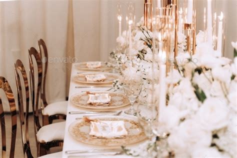 Candlelit dinner setting Stock Photo by Elisall | PhotoDune