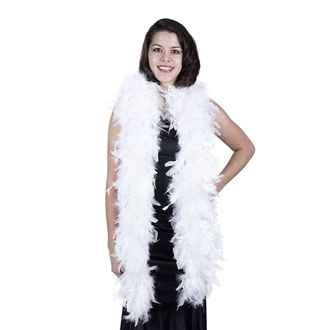 White Feather Boa | Feather boa, Wings costume, Glam outfit