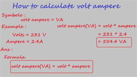 how to calculate volt ampere - electrical calculation - YouTube