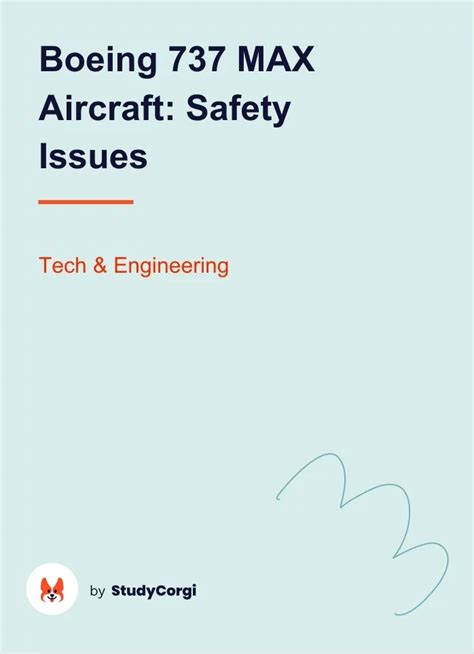 Boeing 737 MAX Aircraft: Safety Issues | Free Essay Example