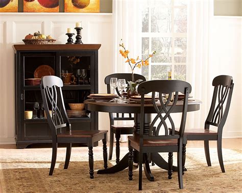 Ohana Black Round Dining Room Set from Homelegance | Coleman Furniture